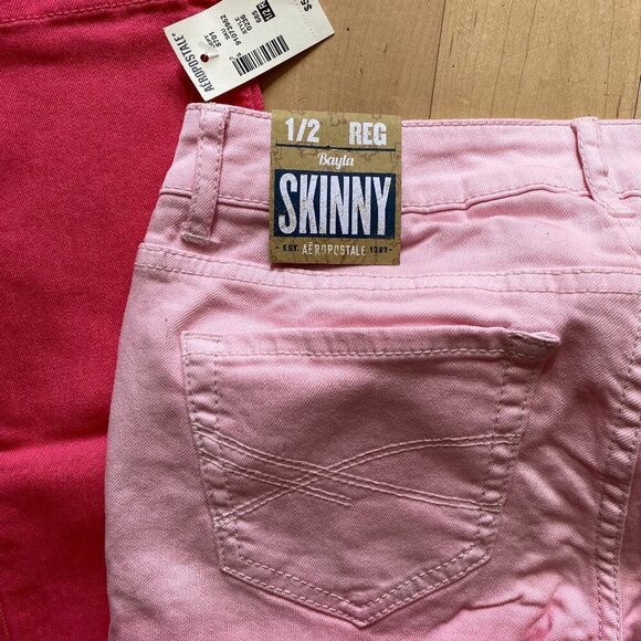 AEROPOSTALE Bnwt Pink Ombre "Bayla" Skinny Jeans - Picture 4 of 7